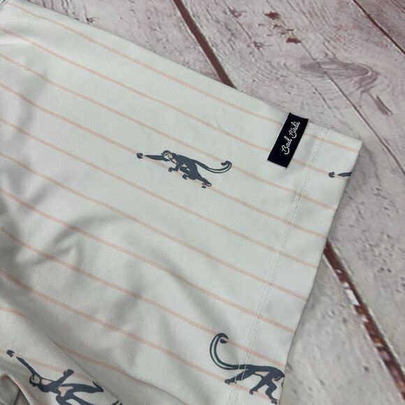 Bad Birdie Polo Shirt Men’s Large Short Sleeve Golf Performance Monkey Print - Picture 3 of 10